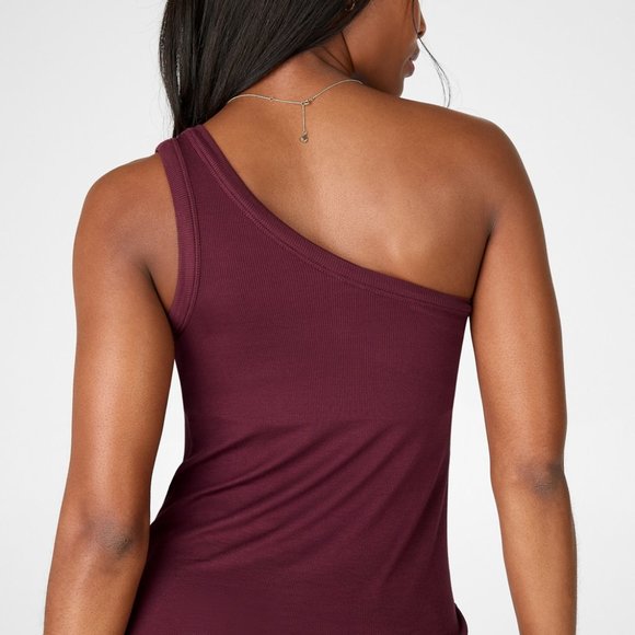 Fabletics Esme One Shoulder Tank - NWT Size Medium - Picture 6 of 6
